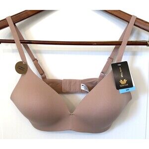 NWT Wacoal Wireless T-Shirt Bra Ultimate Comfort 34C Nude Beige 856339 Smooth
